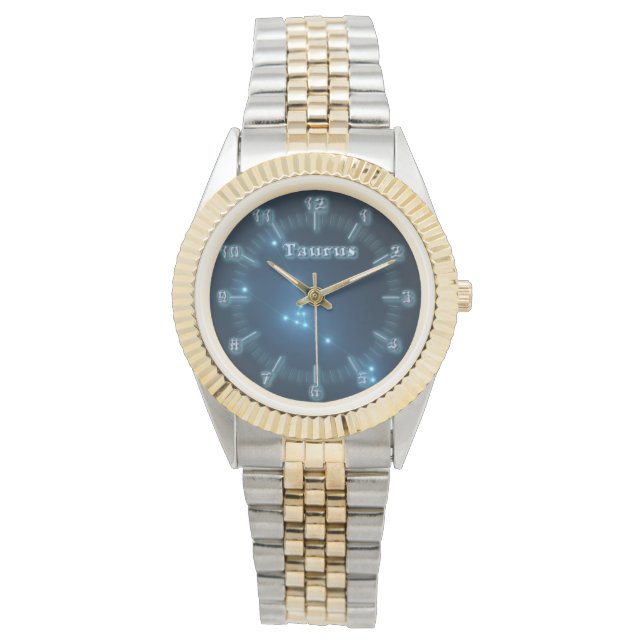 Taurus-Konstellation Armbanduhr (Vorderseite)