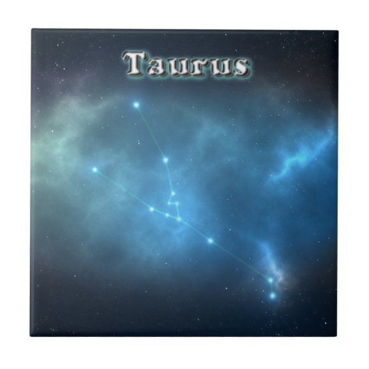 Taurus-Konstellation Fliese (Vorderseite)