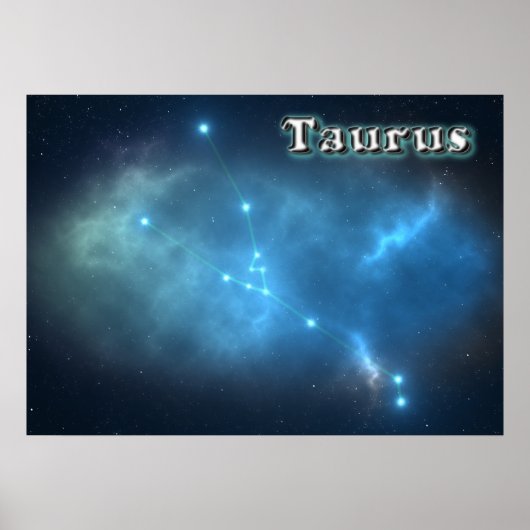 Taurus-Konstellation Poster (Vorne)