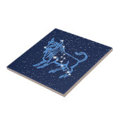 Taurus Konstellation und Sonnenzeichen mit Sternen Fliese (Seite)
