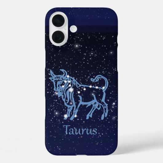 Taurus Konstellation und Zodiac-Zeichen mit Sterne Case-Mate iPhone Hülle (Rückseite)
