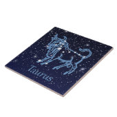 Taurus Konstellation und Zodiac-Zeichen mit Sterne Fliese (Seite)
