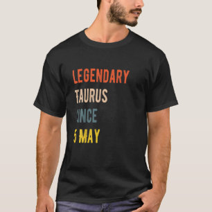 Taurus Legende Seit 5. Mai Vintag Geburtstag T-Shirt