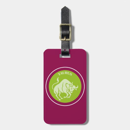 Taurus Luggage Tag Gepäckanhänger (Vorderseite vertikal)