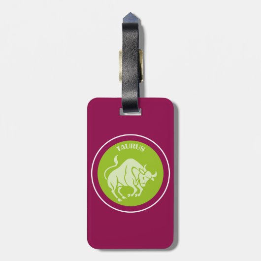 Taurus Luggage Tag Gepäckanhänger (Rückseite vertikal)
