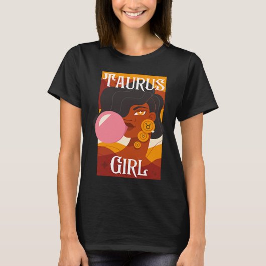 Taurus Mädchen Frau Taurus Mädchen für Frau T-Shirt (Vorderseite)