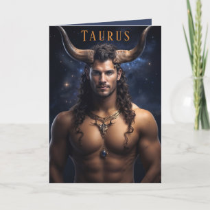 Taurus Male Birthday Card Feiertagskarte