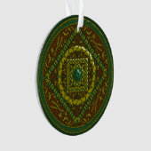 Taurus Mandala Acrylic Ornament (Vorderseite)