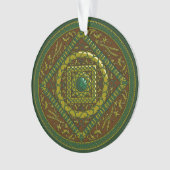 Taurus Mandala Acrylic Ornament (Vorderseite)