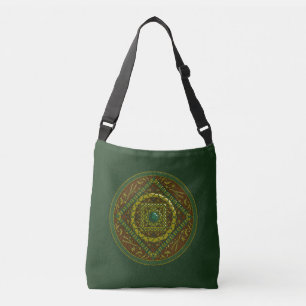 Taurus Mandala All-Over-Print-Tasche Tragetaschen Mit Langen Trägern