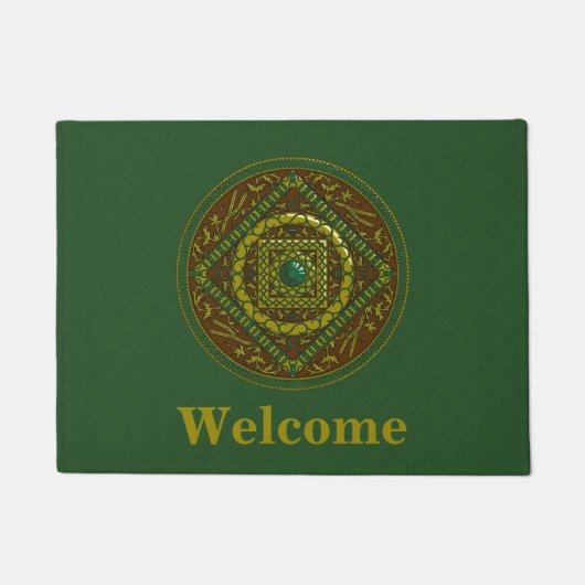 Taurus Mandala Doormat Fußmatte (Vorderseite)