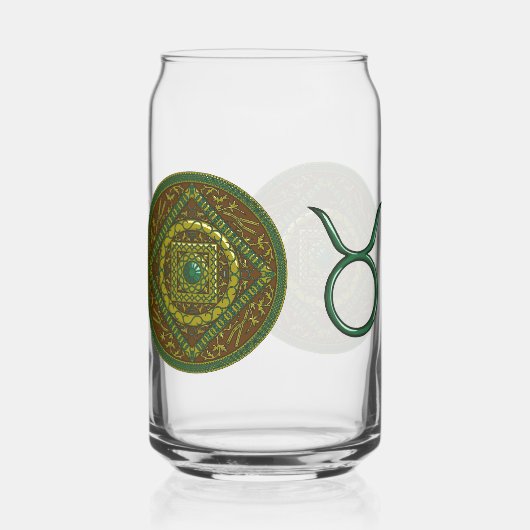 Taurus Mandala Dosenglas (Rückseite)