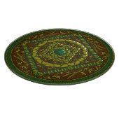 Taurus Mandala Glass Cutting Board Schneidebrett (Ecke)