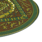 Taurus Mandala Glass Cutting Board Schneidebrett (Ecke)