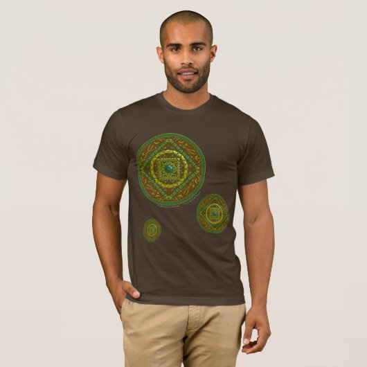 Taurus Mandala Men Dark Shirt (Vorne ganz)