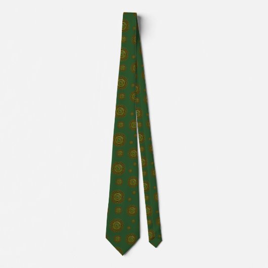 Taurus Mandala Men's Neck Tie Krawatte (Vorderseite)
