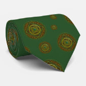 Taurus Mandala Men's Neck Tie Krawatte (Gerollt)