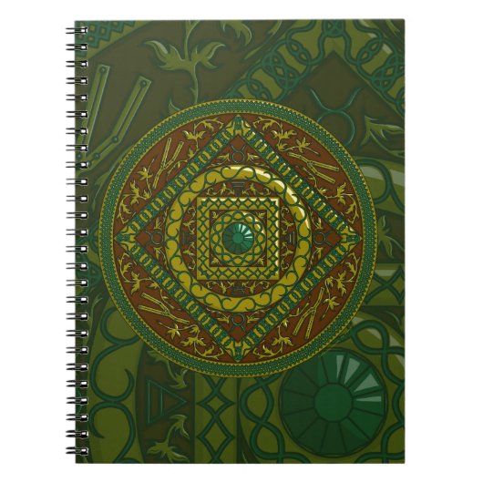 Taurus Mandala Notebook Notizblock (Vorderseite)