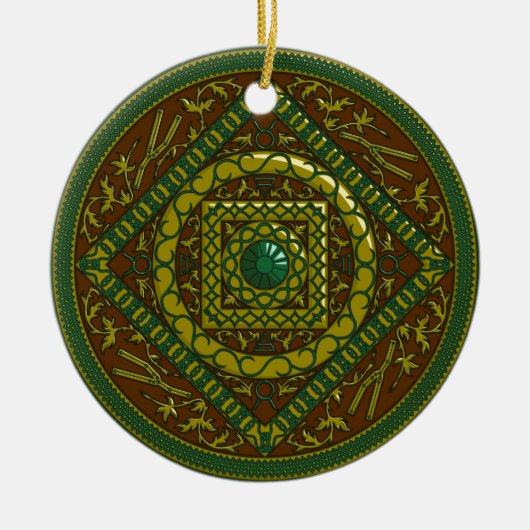 Taurus Mandala Ornament (Vorne)