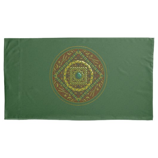 Taurus Mandala Pillowcase Kissenbezug (Vorderseite)