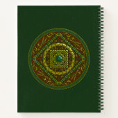 Taurus Mandala Spiral Notebook Notizblock (Rückseite)