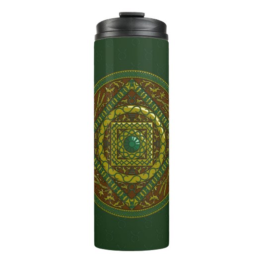 Taurus Mandala Thermal Tumbler Thermosbecher (Vorderseite)