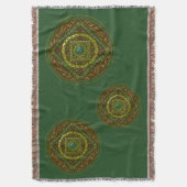 Taurus Mandala Throw Blanket Decke (Vorderseite Vertikal)