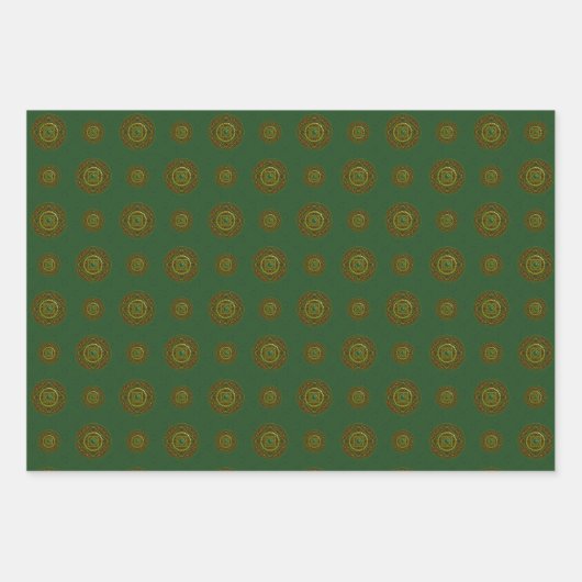 Taurus Mandala Wrapping Paper Set Geschenkpapier Set (Vorderseite 3)