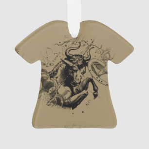 Taurus Map by Hevelius circa 1690 Ornament