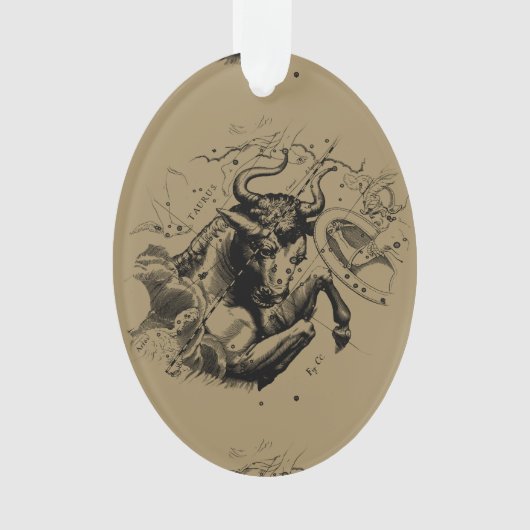 Taurus Map by Hevelius circa 1690 Ornament (Vorderseite)