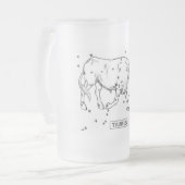 Taurus Mattglas Bierglas (Vorderseite Links)