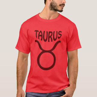 Taurus Mens Red T - Shirt