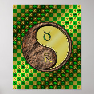 Taurus & Metal Dragon Poster