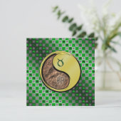 Taurus & Metal Rabbit Karte (Stehend Vorderseite)