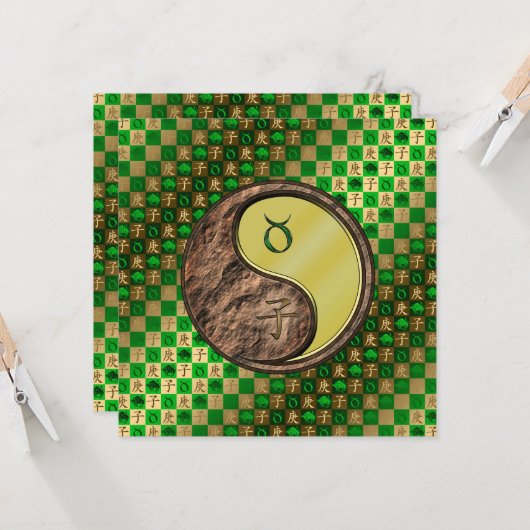 Taurus & Metal Rat Karte (Vorderseite/Rückseite Beispiel)