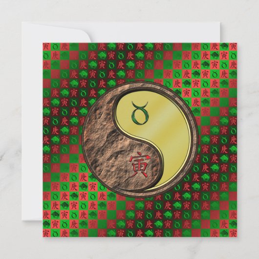 Taurus & Metal Tiger Karte (Vorderseite)