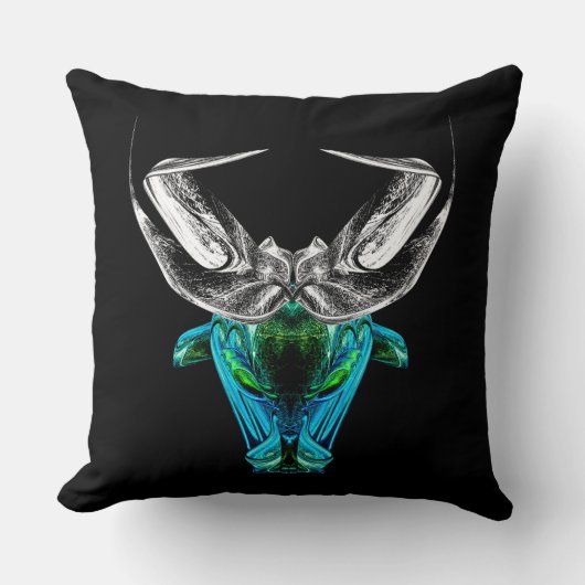 Taurus – Minimalist Zodiac Decorative Pillow Kissen (Vorderseite)