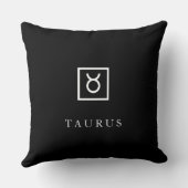 Taurus – Minimalist Zodiac Decorative Pillow Kissen (Rückseite)