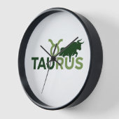 Taurus Modern Overlap-Typografie Sternzeichen-Graf Uhr (Winkel)
