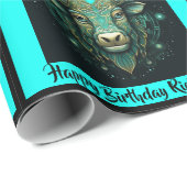 Taurus Name Birthday Horoscope Geschenk Geschenkpapier (Rolleneckpunkt)