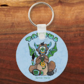 Taurus niedlich zodiac Baby Dragon Schlüsselanhäng Schlüsselanhänger (Vorderseite)