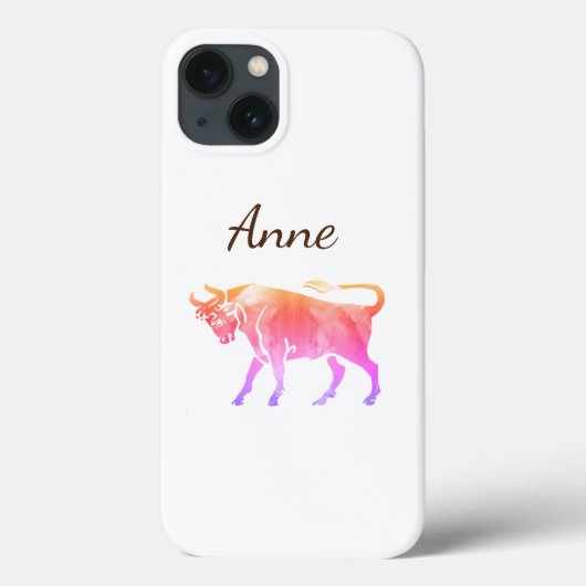 Taurus Personalisiert Case-Mate iPhone Hülle (Rückseite)