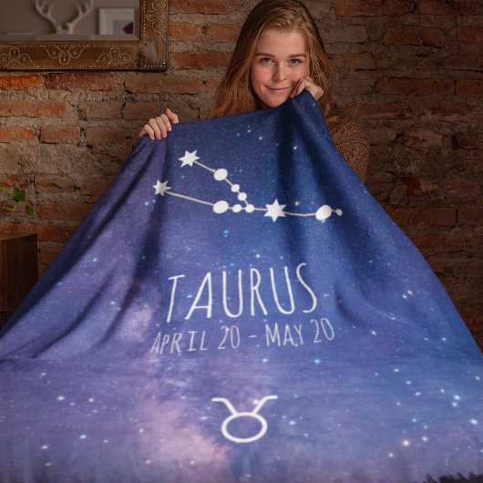 Taurus | Personalisierte Sternbilder Fleecedecke