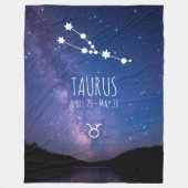 Taurus | Personalisierte Sternbilder Fleecedecke (Vorderseite)