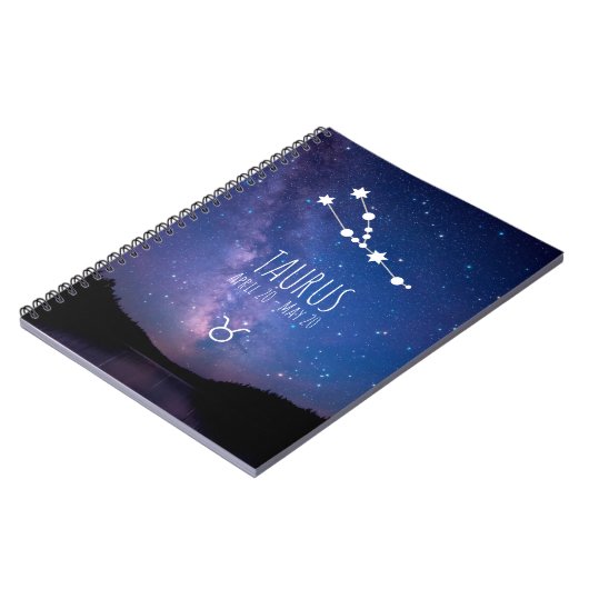 Taurus | Personalisierte Sternbilder Notizblock (Linke Seite)