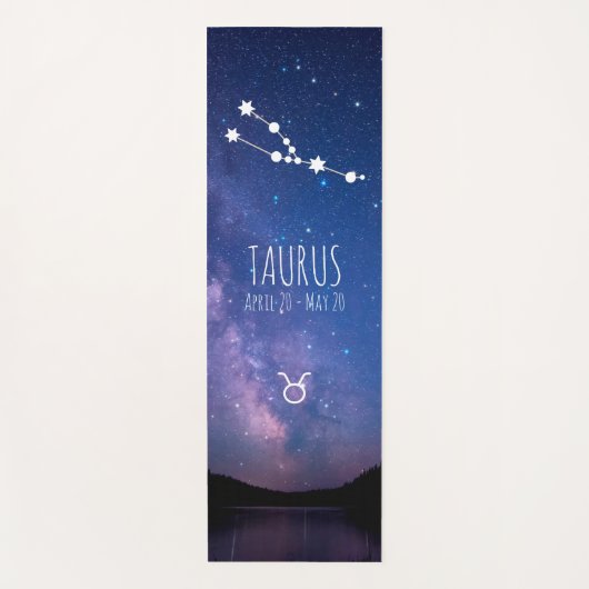Taurus | Personalisierte Zodiac Astrologie Yoga Ma Yogamatte (Vorderseite)
