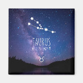 Taurus | Personalisiertes Sternbild Magnet (Vorne)