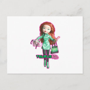 Taurus Postcard Postkarte