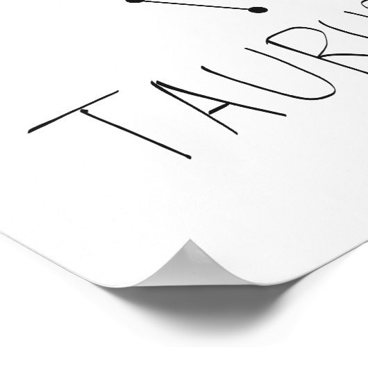 Taurus Poster (Ecke)