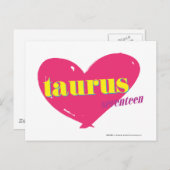 Taurus Postkarte (Vorne/Hinten)